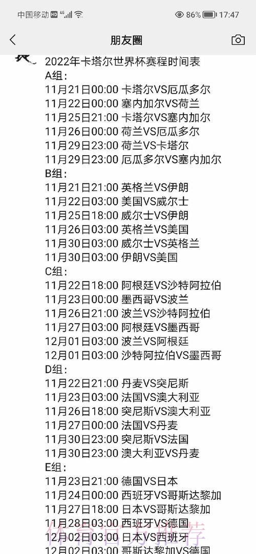 深度剖析世界杯赛程全攻略